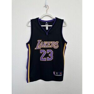 Lebron James Los Angeles Lakers #23 Vintage Jersey Black Youth Sz XL NBA Vintage
